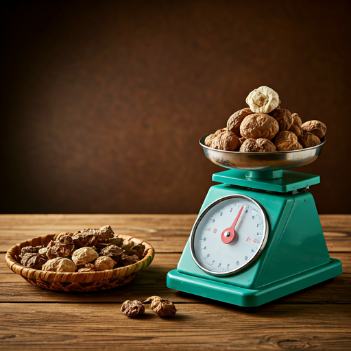 Traditional Korean herbs and measuring scale